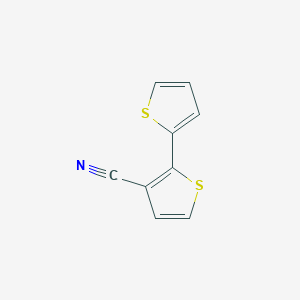 molecular formula C9H5NS2 B13131835 [2,2'-Bithiophene]-3-carbonitrile CAS No. 62494-21-7