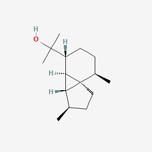 molecular formula C15H26O B13131858 2-((3R,3aR,3bS,4R,7R,7aS)-3,7-Dimethyloctahydro-1H-cyclopenta[1,3]cyclopropa[1,2]benzen-4-yl)propan-2-ol 