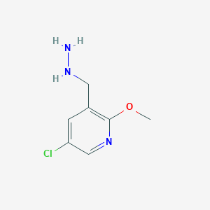 5-Chloro-3-(hydrazinylmethyl)-2-methoxypyridine