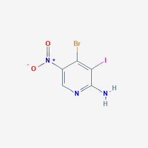 4-Bromo-3-iodo-5-nitropyridin-2-amine