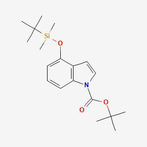 tert-Butyl 4-((tert-butyldimethylsilyl)oxy)-1H-indole-1-carboxylate