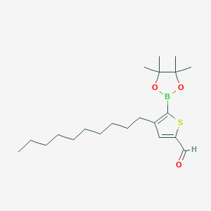 4-Decyl-5-(4,4,5,5-tetramethyl-1,3,2-dioxaborolan-2-yl)thiophene-2-carbaldehyde