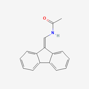 molecular formula C16H13NO B13131965 N-((9H-Fluoren-9-ylidene)methyl)acetamide CAS No. 890-37-9