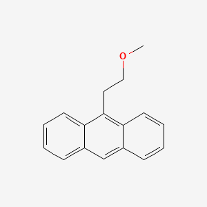 molecular formula C17H16O B13131972 2-(Anthracen-9-yl)ethyl methyl ether CAS No. 5166-49-4