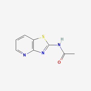 molecular formula C8H7N3OS B13132015 N-(Thiazolo[4,5-b]pyridin-2-yl)acetamide 