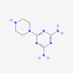 s-Triazine, 2,4-diamino-6-(1-piperazinyl)-