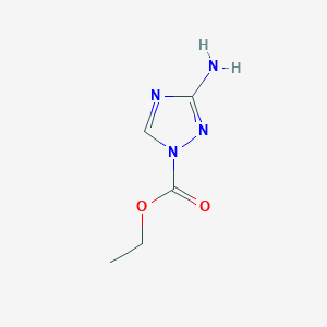 molecular formula C5H8N4O2 B13132065 Ethyl 3-amino-1h-1,2,4-triazole-1-carboxylate CAS No. 41995-94-2