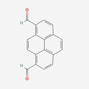 molecular formula C18H10O2 B13132077 Pyrene-1,8-dicarbaldehyde 