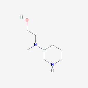 molecular formula C8H18N2O B13132104 2-(Methyl(piperidin-3-yl)amino)ethanol 