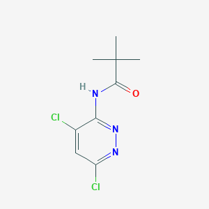 molecular formula C9H11Cl2N3O B13132106 N-(4,6-Dichloropyridazin-3-yl)pivalamide 