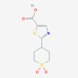 2-(1,1-Dioxidotetrahydro-2H-thiopyran-4-yl)thiazole-5-carboxylic acid