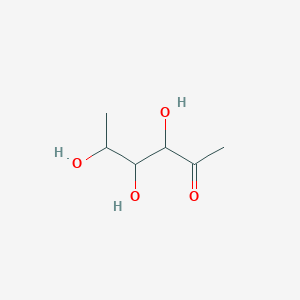 molecular formula C6H12O4 B13132174 3,4,5-Trihydroxyhexan-2-one 