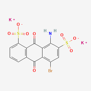 molecular formula C14H6BrK2NO8S2 B13132190 1,7-Anthracenedisulfonic acid, 8-amino-5-bromo-9,10-dihydro-9,10-dioxo-, dipotassium salt CAS No. 68109-91-1