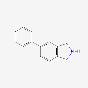 molecular formula C14H13N B13132193 5-Phenylisoindoline 