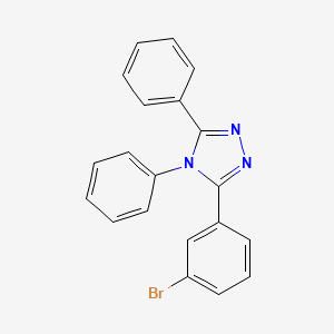 molecular formula C20H14BrN3 B13132197 3-(3-Bromophenyl)-4,5-diphenyl-4H-1,2,4-triazole 