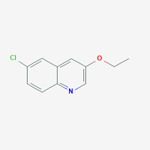 molecular formula C11H10ClNO B13132198 6-Chloro-3-ethoxyquinoline 