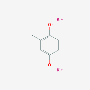 molecular formula C7H6K2O2 B13132221 Potassium2-methylbenzene-1,4-bis(olate) 