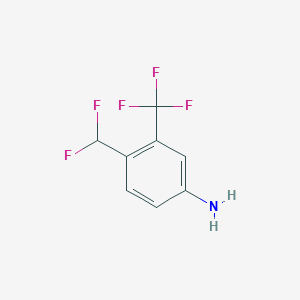 4-(Difluoromethyl)-3-(trifluoromethyl)aniline