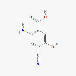 2-Amino-4-cyano-5-hydroxybenzoicacid