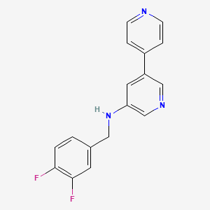 [3,4'-Bipyridin]-5-amine, N-[(3,4-difluorophenyl)methyl]-