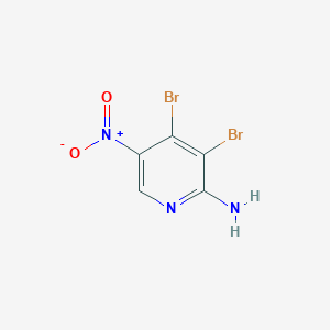 molecular formula C5H3Br2N3O2 B13132307 3,4-Dibromo-5-nitropyridin-2-amine 