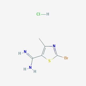 2-Bromo-4-methylthiazole-5-carboximidamidehydrochloride