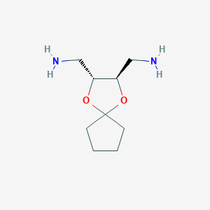 1,4-Dioxaspiro[4.4]nonane-2,3-dimethanamine, (2R-trans)-