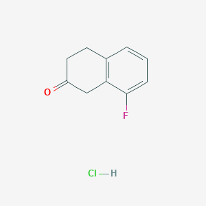 8-Fluoro-3,4-dihydronaphthalen-2(1H)-one HCl