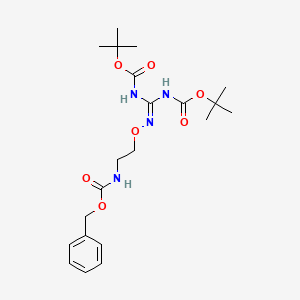 benzyl N-[2-[bis[(2-methylpropan-2-yl)oxycarbonylamino]methylideneamino]oxyethyl]carbamate