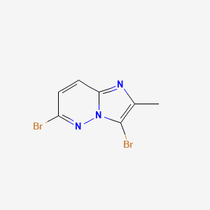 molecular formula C7H5Br2N3 B13132424 3,6-Dibromo-2-methylimidazo[1,2-b]pyridazine 