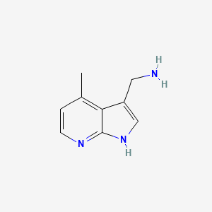 (4-Methyl-1H-pyrrolo[2,3-b]pyridin-3-yl)methanamine