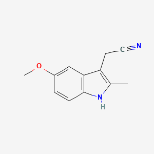 molecular formula C12H12N2O B1313249 2-(5-甲氧基-2-甲基-1H-吲哚-3-基)乙腈 CAS No. 15992-11-7