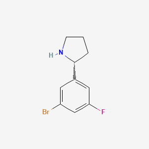 (R)-2-(3-Bromo-5-fluorophenyl)pyrrolidine