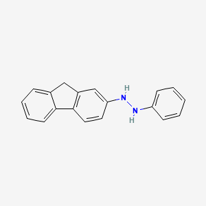 molecular formula C19H16N2 B13132518 1-(9h-Fluoren-2-yl)-2-phenylhydrazine CAS No. 26319-86-8