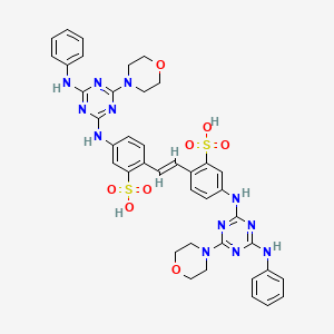 molecular formula C40H40N12O8S2 B13132519 Tinopal CAS No. 32466-46-9