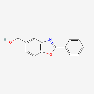 molecular formula C14H11NO2 B13132526 (2-Phenylbenzo[d]oxazol-5-yl)methanol CAS No. 136663-37-1