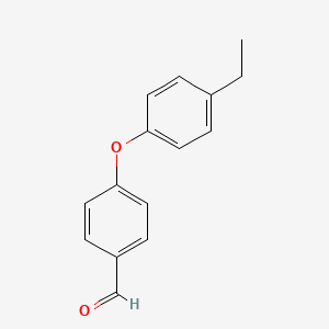 molecular formula C15H14O2 B1313253 4-(4-乙基苯氧基)苯甲醛 CAS No. 61343-85-9