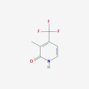 molecular formula C7H6F3NO B13132594 2(1H)-Pyridinone, 3-methyl-4-(trifluoromethyl)- 