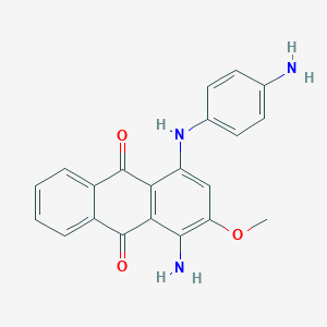 1-Amino-4-(4-aminoanilino)-2-methoxyanthracene-9,10-dione