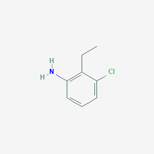 molecular formula C8H10ClN B13132744 3-Chloro-2-ethylbenzenamine 