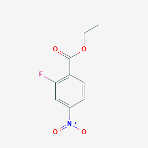 molecular formula C9H8FNO4 B1313276 2-氟-4-硝基苯甲酸乙酯 CAS No. 363-32-6