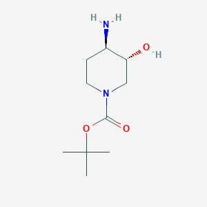 molecular formula C10H20N2O3 B1313278 反式-4-氨基-1-叔丁氧羰基-3-羟基哌啶 CAS No. 443955-98-4