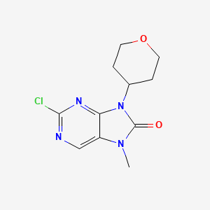 2-Chloro-7-methyl-9-(tetrahydro-2H-pyran-4-yl)-7,9-dihydro-8H-purin-8-one