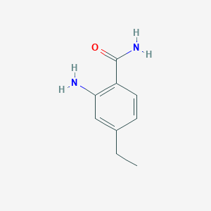 molecular formula C9H12N2O B13132805 2-Amino-4-ethylbenzamide 