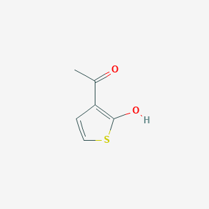 molecular formula C6H6O2S B13132834 1-(2-Hydroxythiophen-3-yl)ethan-1-one 