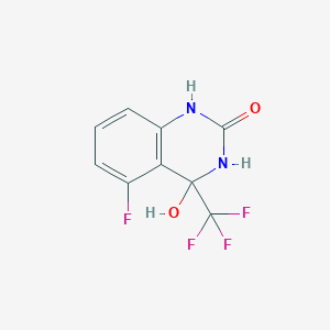 5-Fluoro-4-hydroxy-4-(trifluoromethyl)-3,4-dihydroquinazolin-2(1H)-one