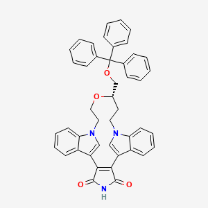 (18S)-18-(trityloxymethyl)-17-oxa-4,14,21-triazahexacyclo[19.6.1.17,14.02,6.08,13.022,27]nonacosa-1(28),2(6),7(29),8,10,12,22,24,26-nonaene-3,5-dione