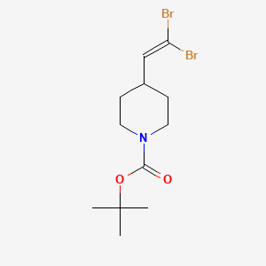 molecular formula C12H19Br2NO2 B1313292 4-(2,2-二溴乙烯基)哌啶-1-羧酸叔丁酯 CAS No. 203664-61-3