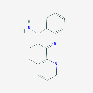 molecular formula C16H11N3 B13132936 Benzo[b][1,10]phenanthrolin-7-amine 