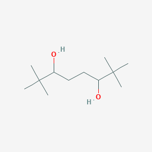 molecular formula C12H26O2 B13132950 2,2,7,7-Tetramethyl-octane-3,6-diol 